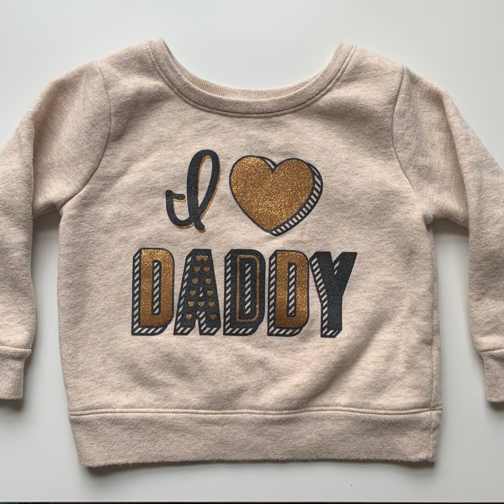 Garanimals Girls “I heart daddy” Sweatshirt - 18M